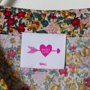 BUDDY LOVE Astrid Ruffle Mini Dress, Ditzy Floral, Sz S